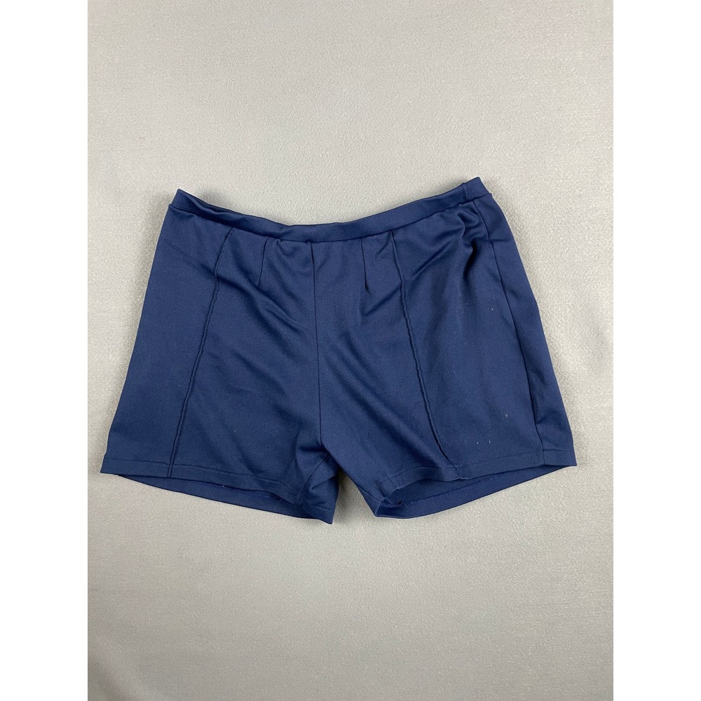 Rita Vintage Dolphin Shorts Athletic Retro Sporty Y2K Navy‎ Stretch Nylon Large